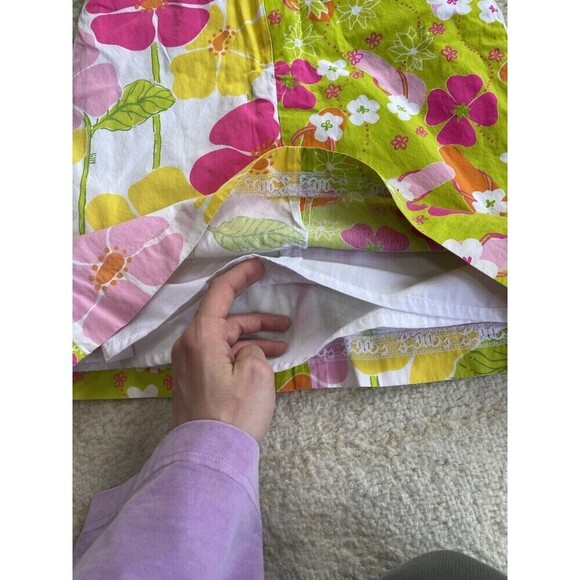 Vintage Lilly Pulitzer Girls Pink Green Floral Daisy Classic Dress Size 6 - Picture 6 of 6
